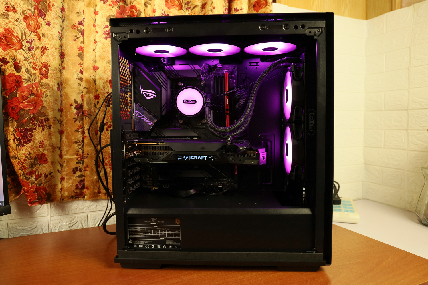 九州风神玄冰50机箱装机体验,九州风神460机箱