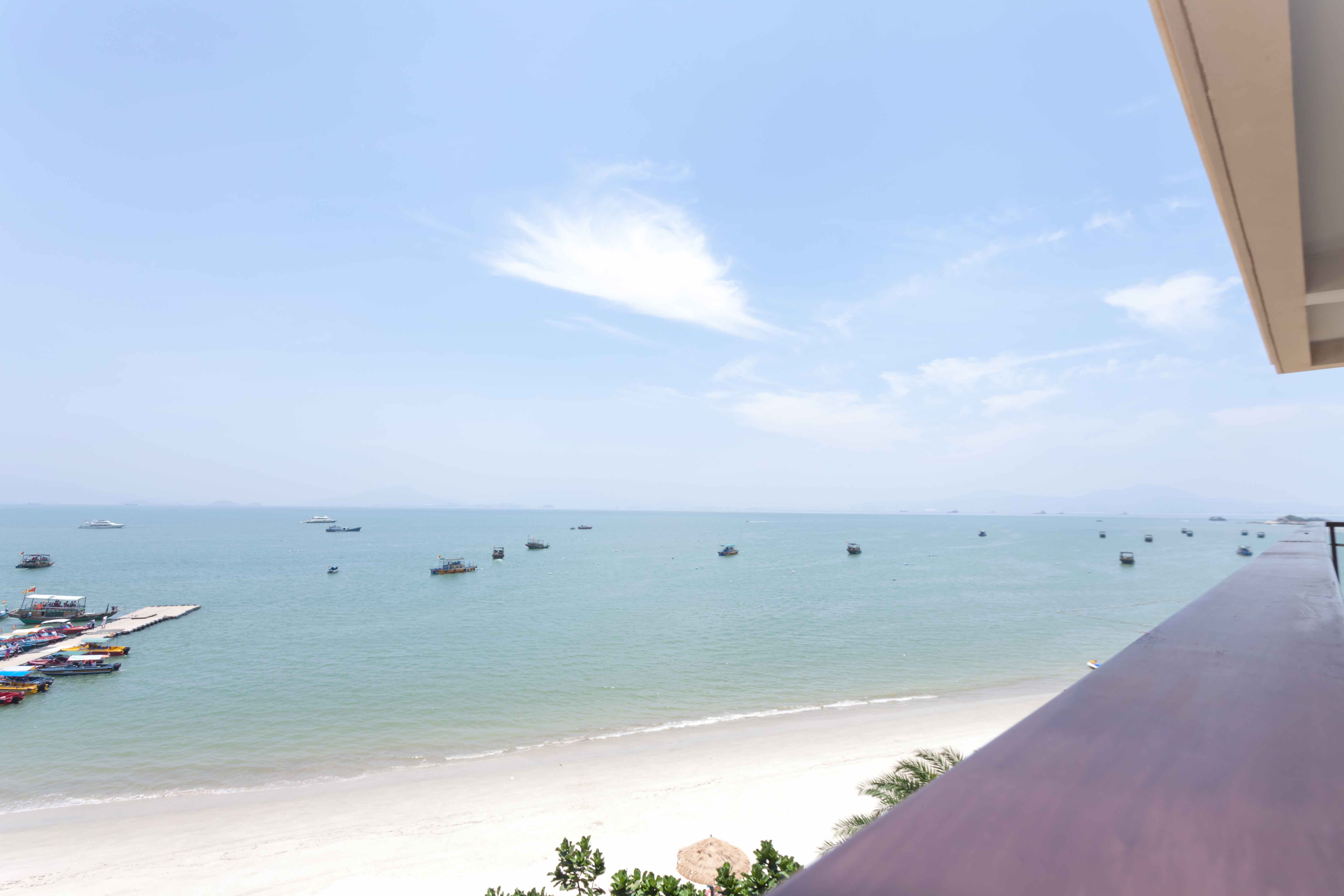 惠州沙滩度假,无边海景泳池