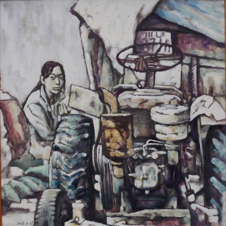林山书画,桂林山水油画