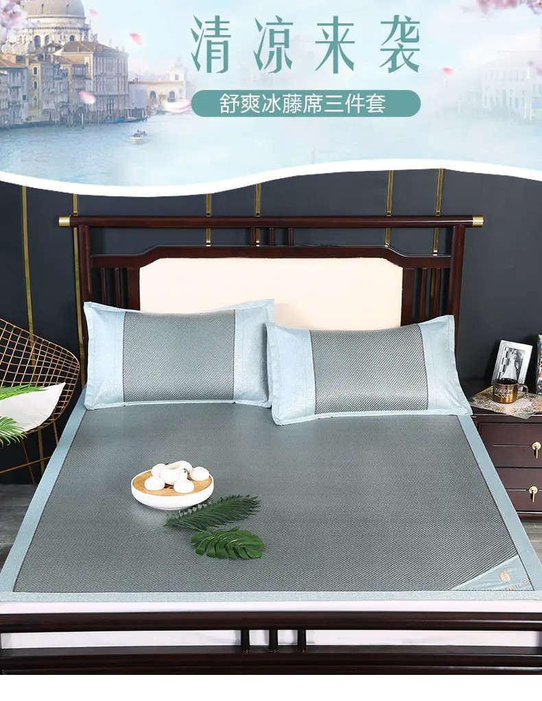 夏天就喜欢这种凉快的冰丝藤席,特别凉快的藤席