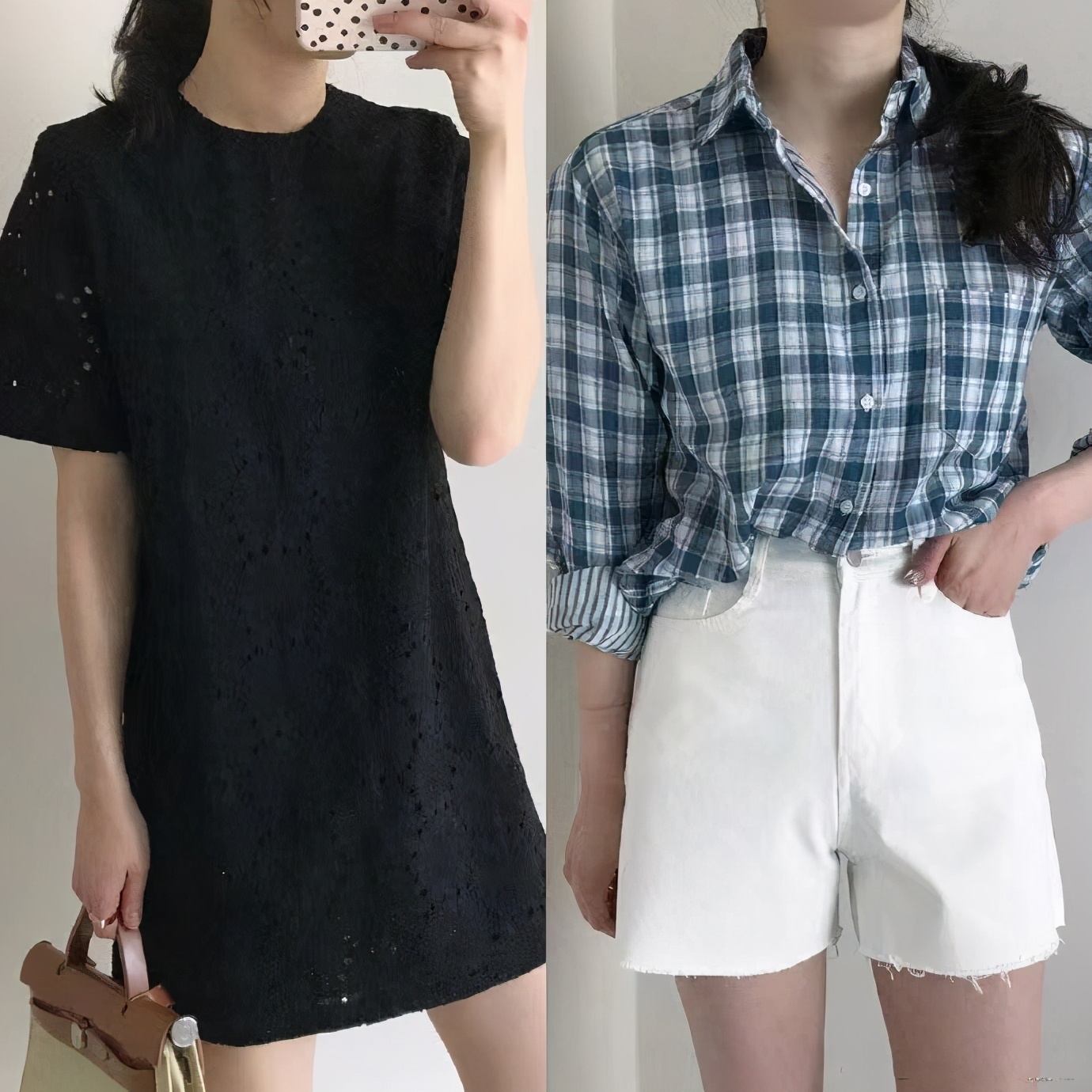 清凉短裙穿搭简单修身又耐看,极简风夏日短裤高级感穿搭