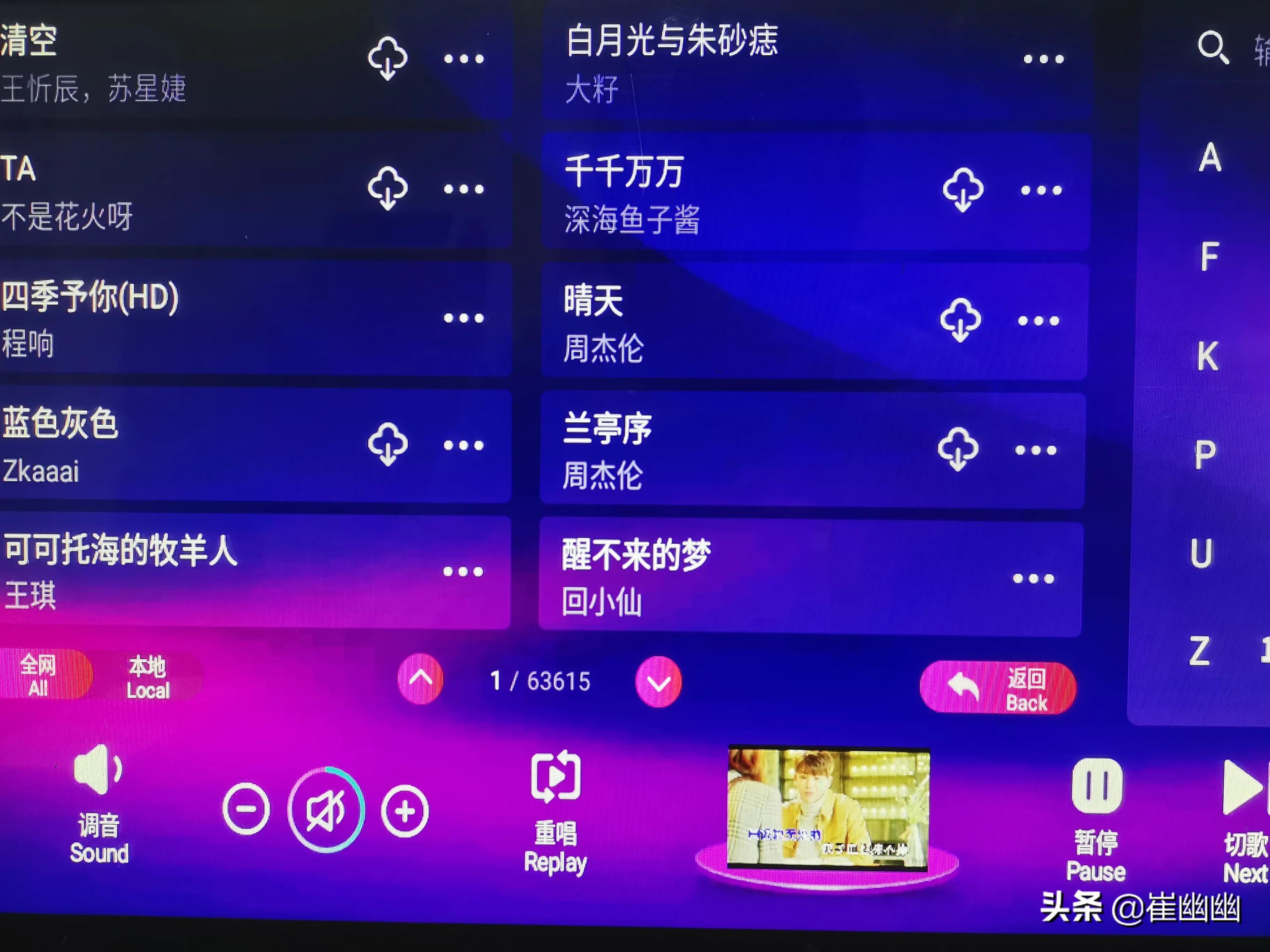 崔幽幽:触摸一体机基本数据测试,核心功能:边下边唱