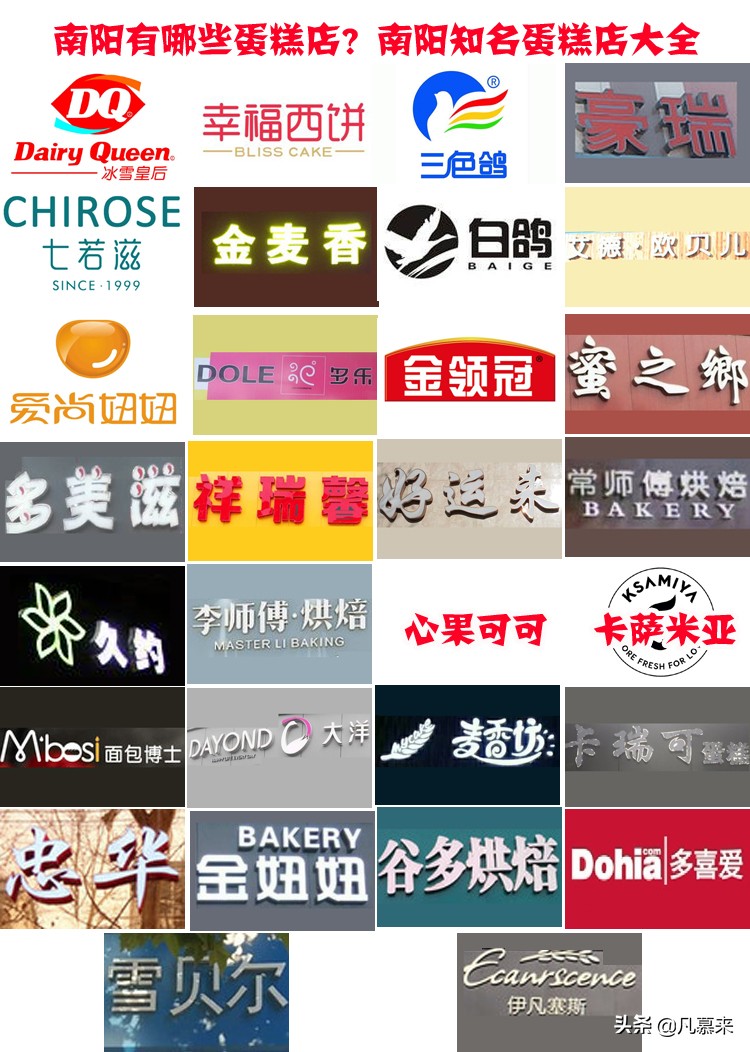 南阳市蛋糕店推荐,河南南阳蛋糕店排行榜