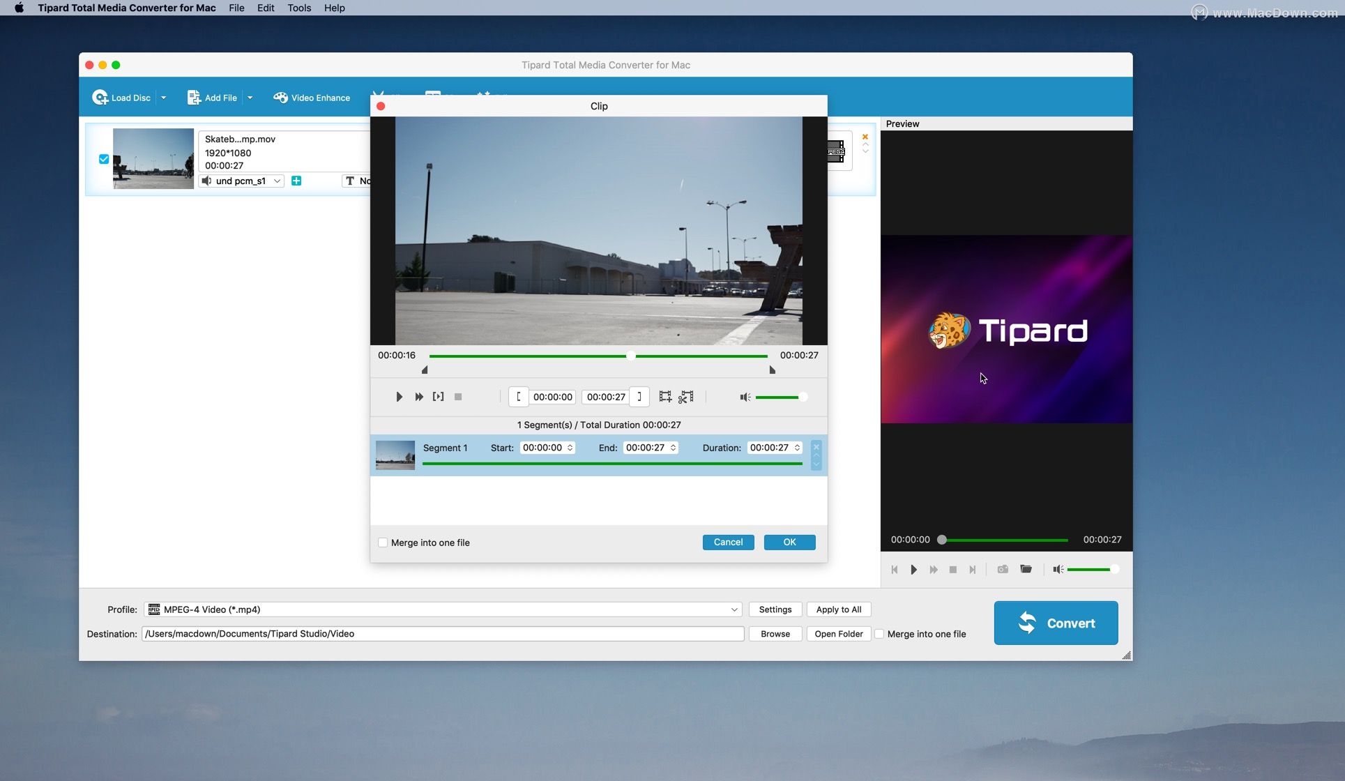 TipardTotalMediaConverterforMac,全媒体格式转换器