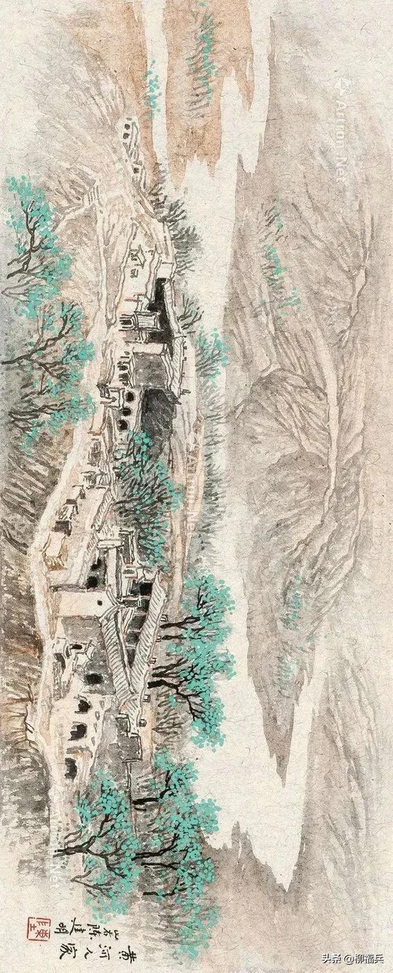 山水风景画黄河,山水画黄河惊涛骇浪