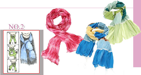 围巾编织开头结尾花式,系花式围巾的方法