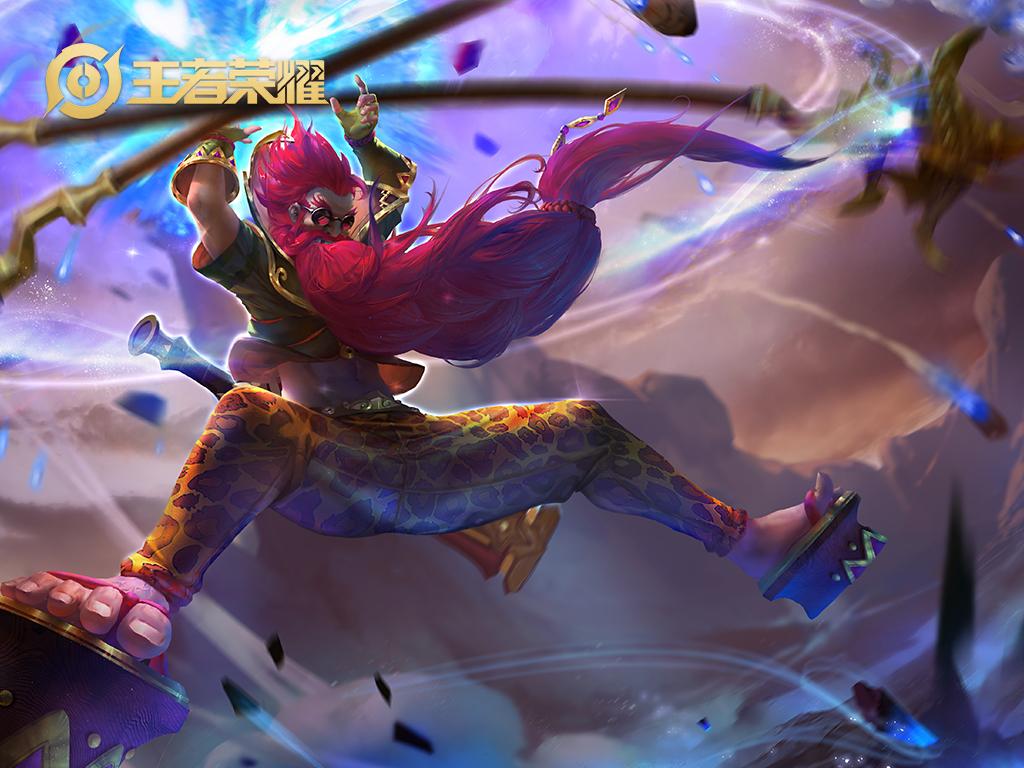 王者荣耀边路老夫子悠闲推塔,王者荣耀老夫子玩辅助