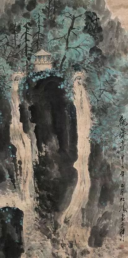 赵松涛人物画欣赏,临摹赵松涛山水画
