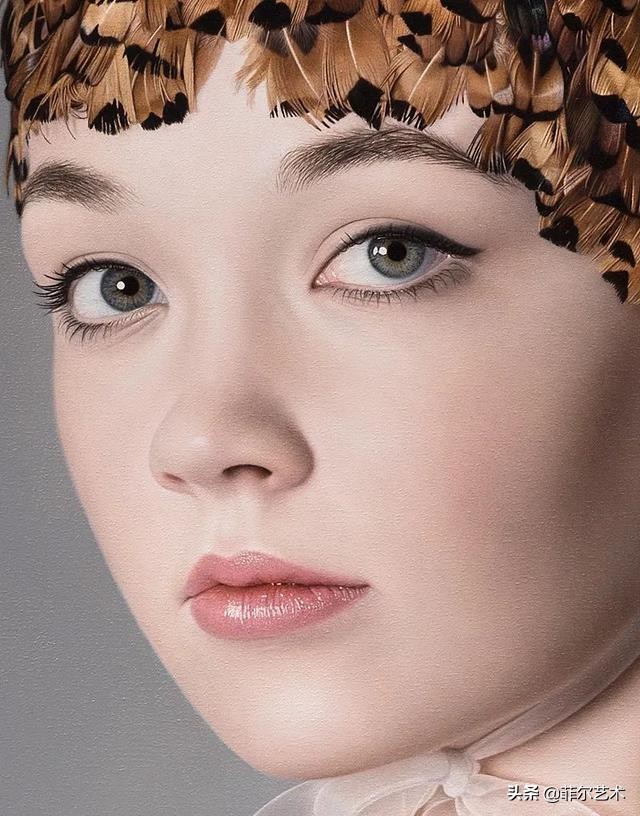 美女画家画美女，怎么看怎么美，看着她的画呼吸都要停滞了