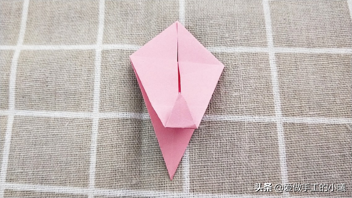 纸折樱花简单,立体五瓣樱花折纸