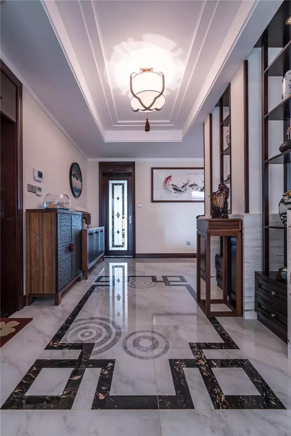 140平新中式极简轻奢风预算,140平客厅新中式装修效果图