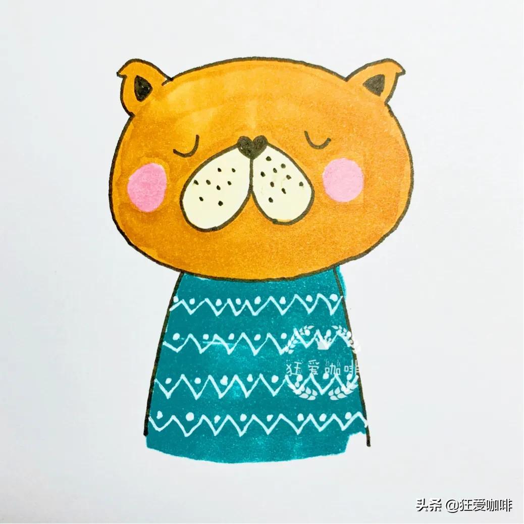 100个萌萌图案手账,动物手帐可爱小图案