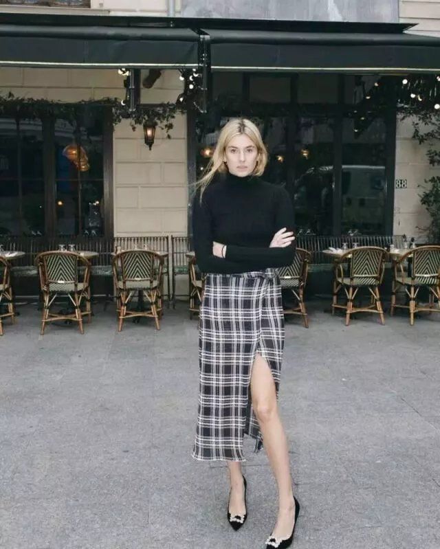 秋冬的裙子这样穿才好看,冬季裙子穿搭女2020高级感