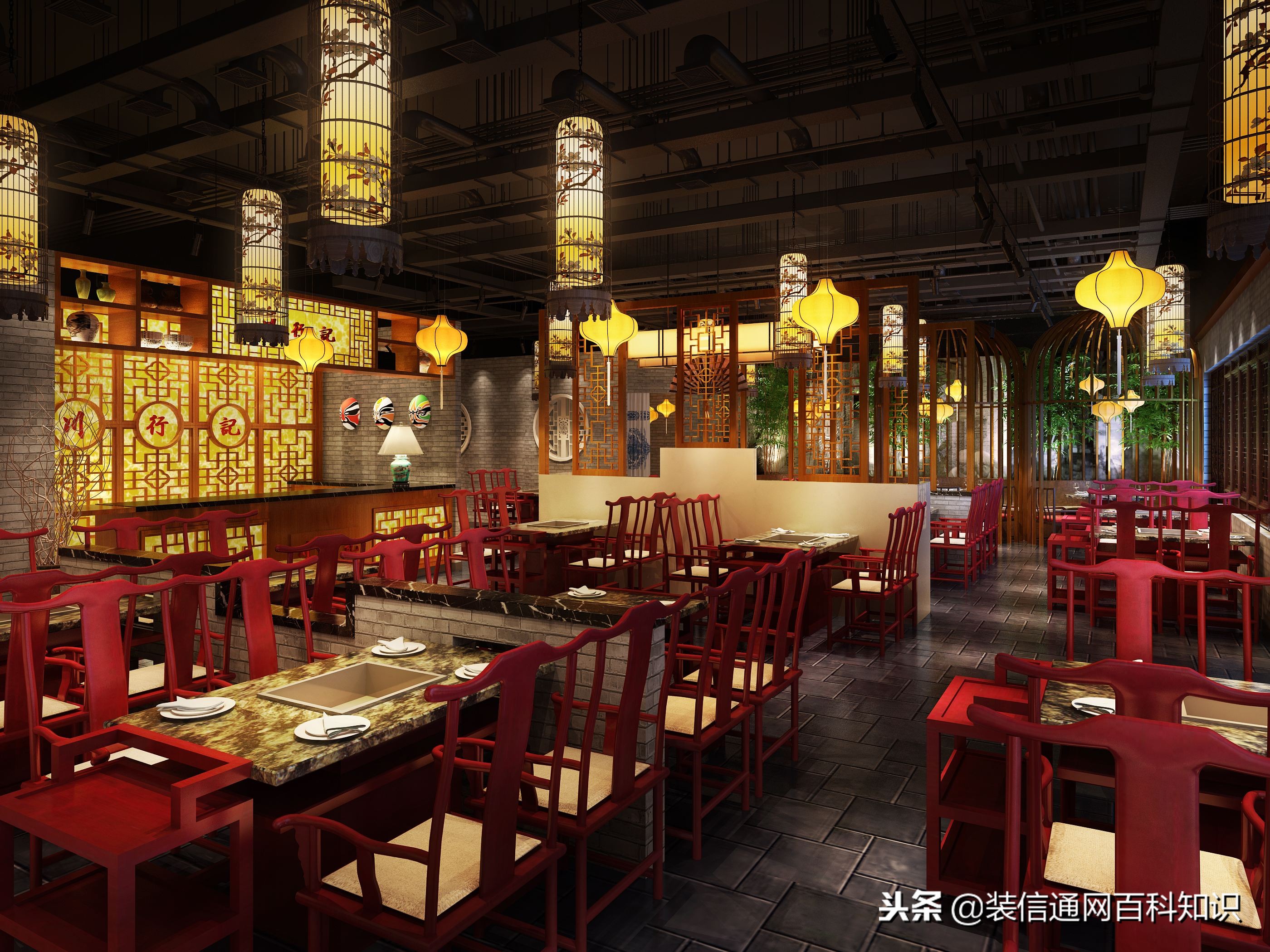 火锅店装修150平费用,火锅店装修200平方