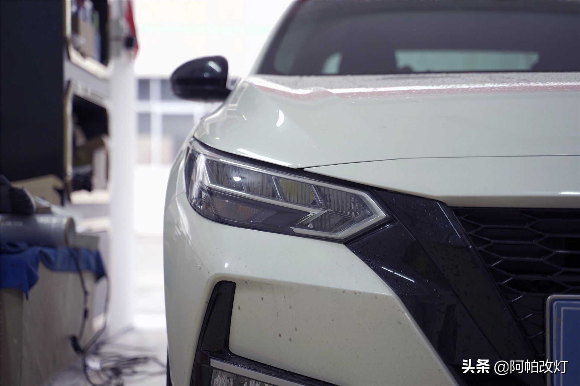 21款轩逸改灯,2020款轩逸卤素远光灯改led灯