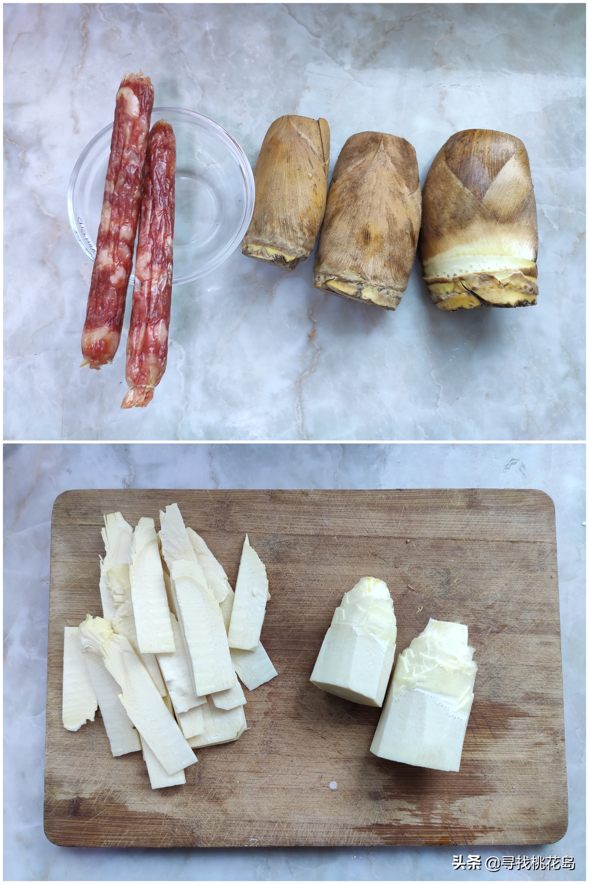 冬笋腊肠这么炒,笋片不涩又入味,好吃下饭,冬天吃正当时