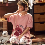 夏日居家睡衣分享来了,短袖七分裤女大童莫代尔睡衣