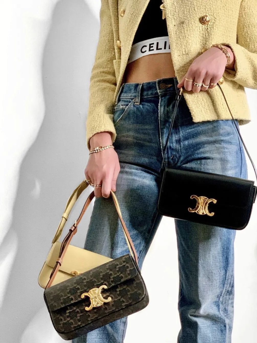 复古辣妹腋下包小众质感新月包,意大利腋下包推荐小众高级款