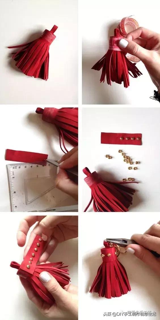 用旧衣服做包包挂饰,旧物袋子做挂件包