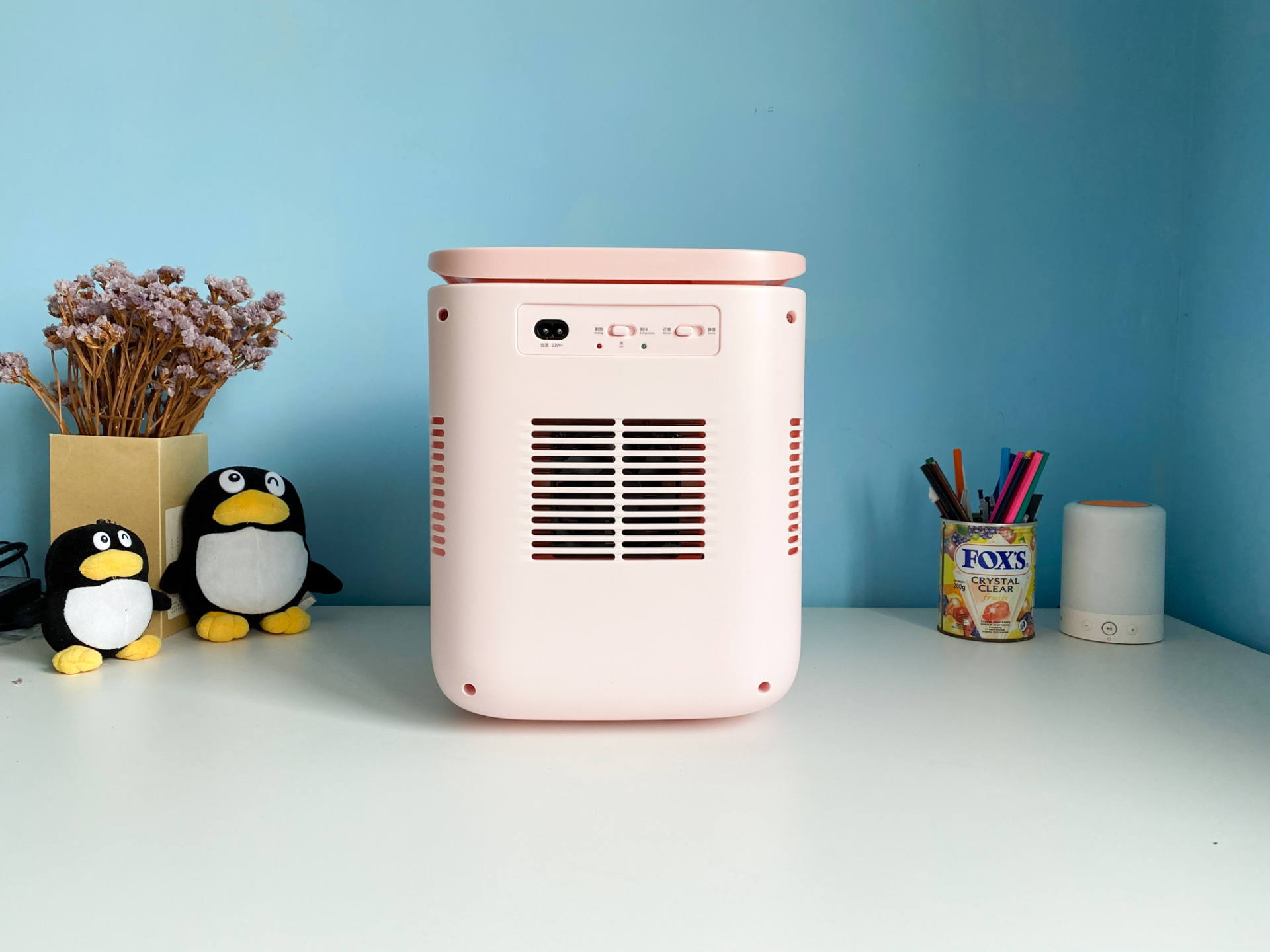 想要上班时随时喝上冷热饮?试试这款可放在桌面的小冰箱