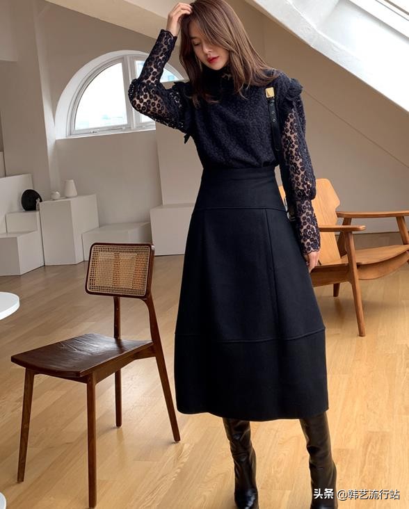 韩版穿搭女装高级感春,女装毛衣新款韩风搭配
