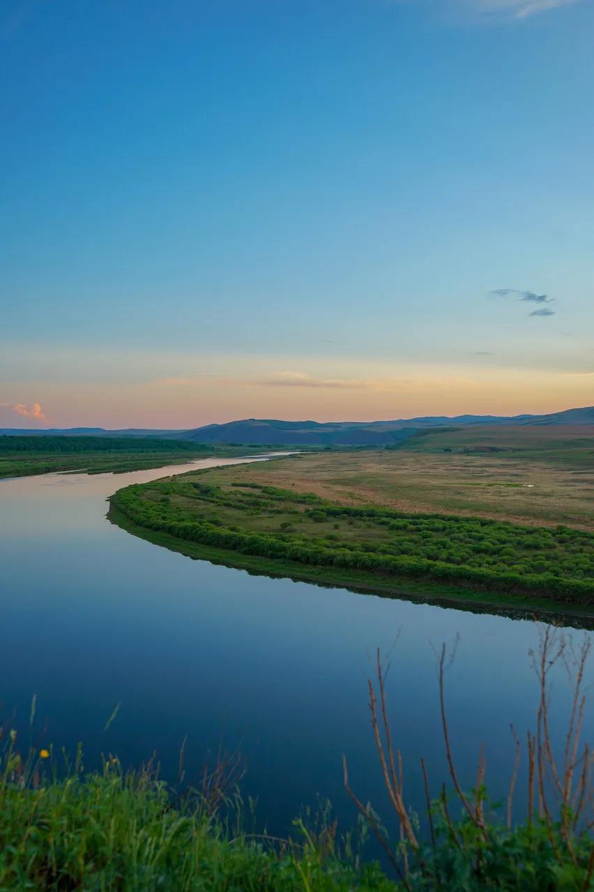 八月的呼伦贝尔大草原,辽阔的呼伦贝尔大草原风景