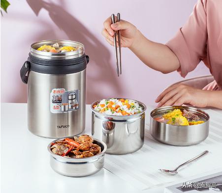 日本泰福高第四代抽真空保温饭盒,泰福高保温饭盒2.6升保温实测