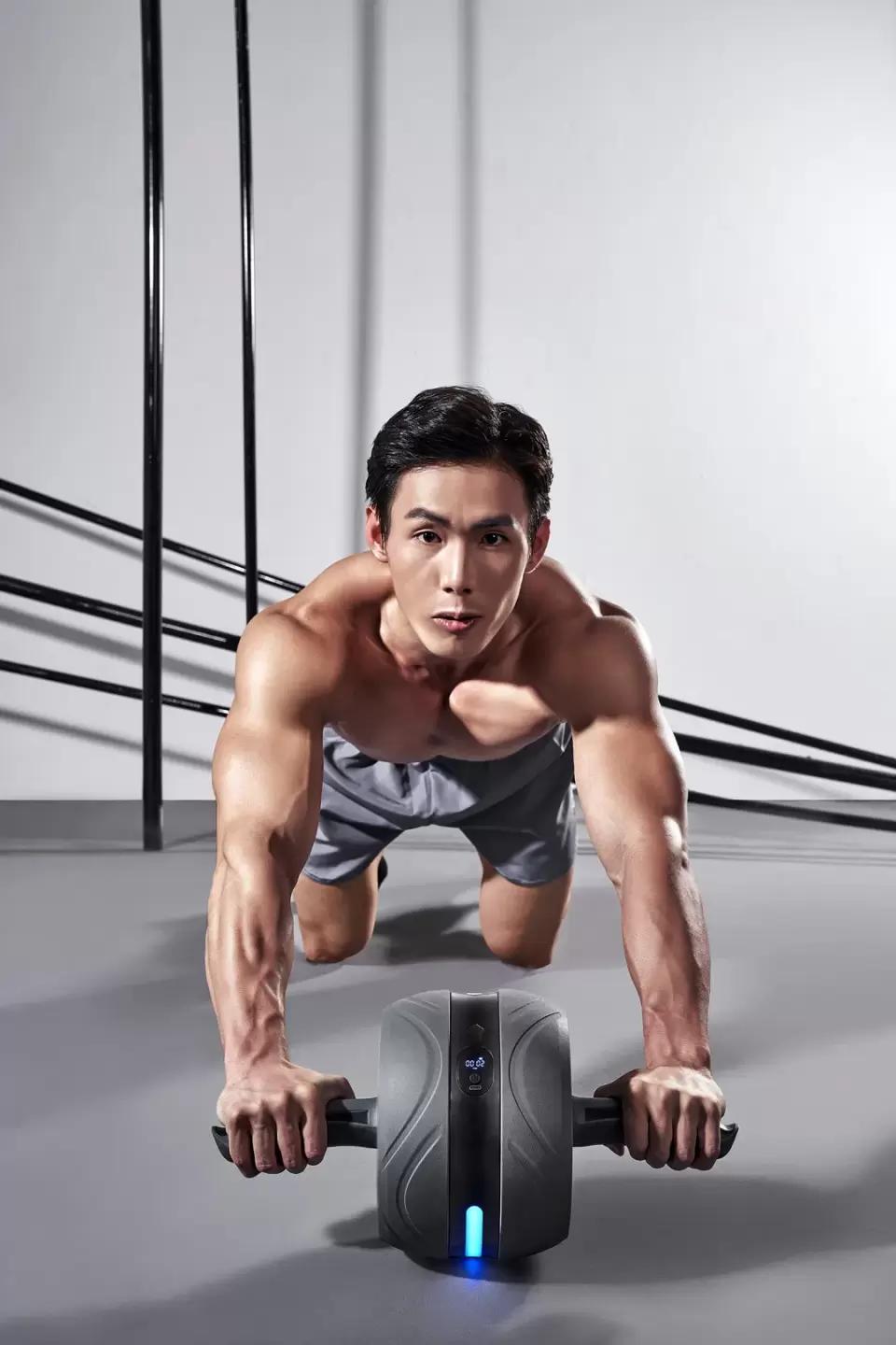 菠萝君自动回弹健腹轮,菠萝君智能呼啦圈