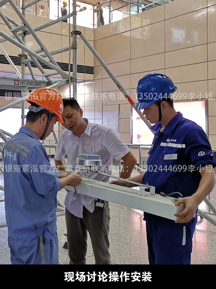 工矿灯手动升降装置,工业大型升降照明灯