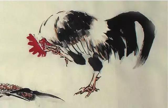 中国画中公鸡的写意画法,中国画鸡的学习方法