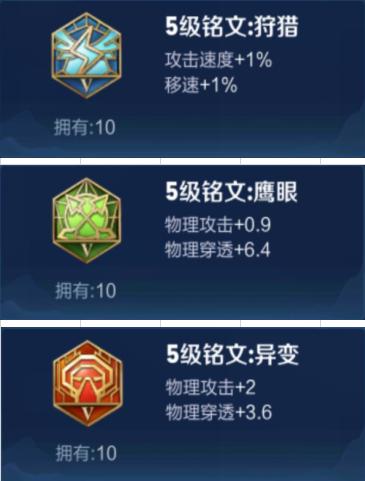 王者荣耀新手铭文先升哪些好,王者荣耀铭文优先购买