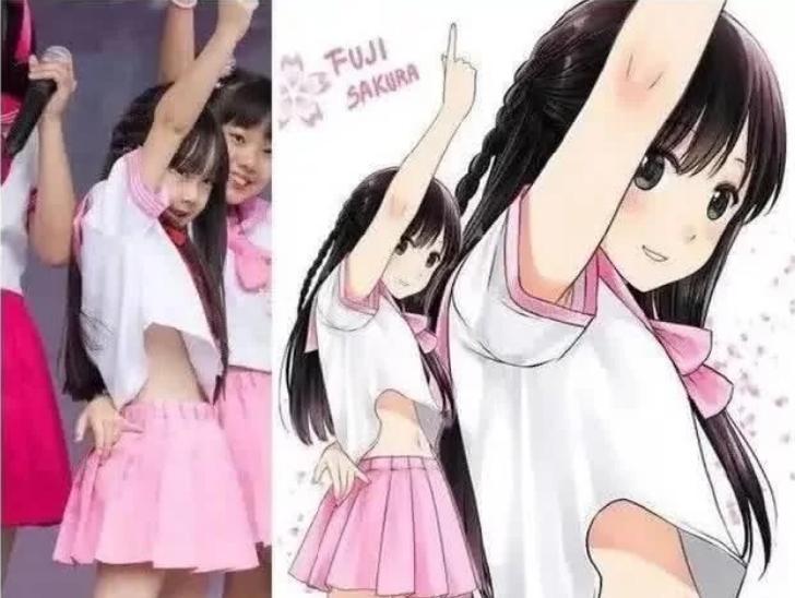 真正的二次元pk虚假的二次元,二次元三次元对比图