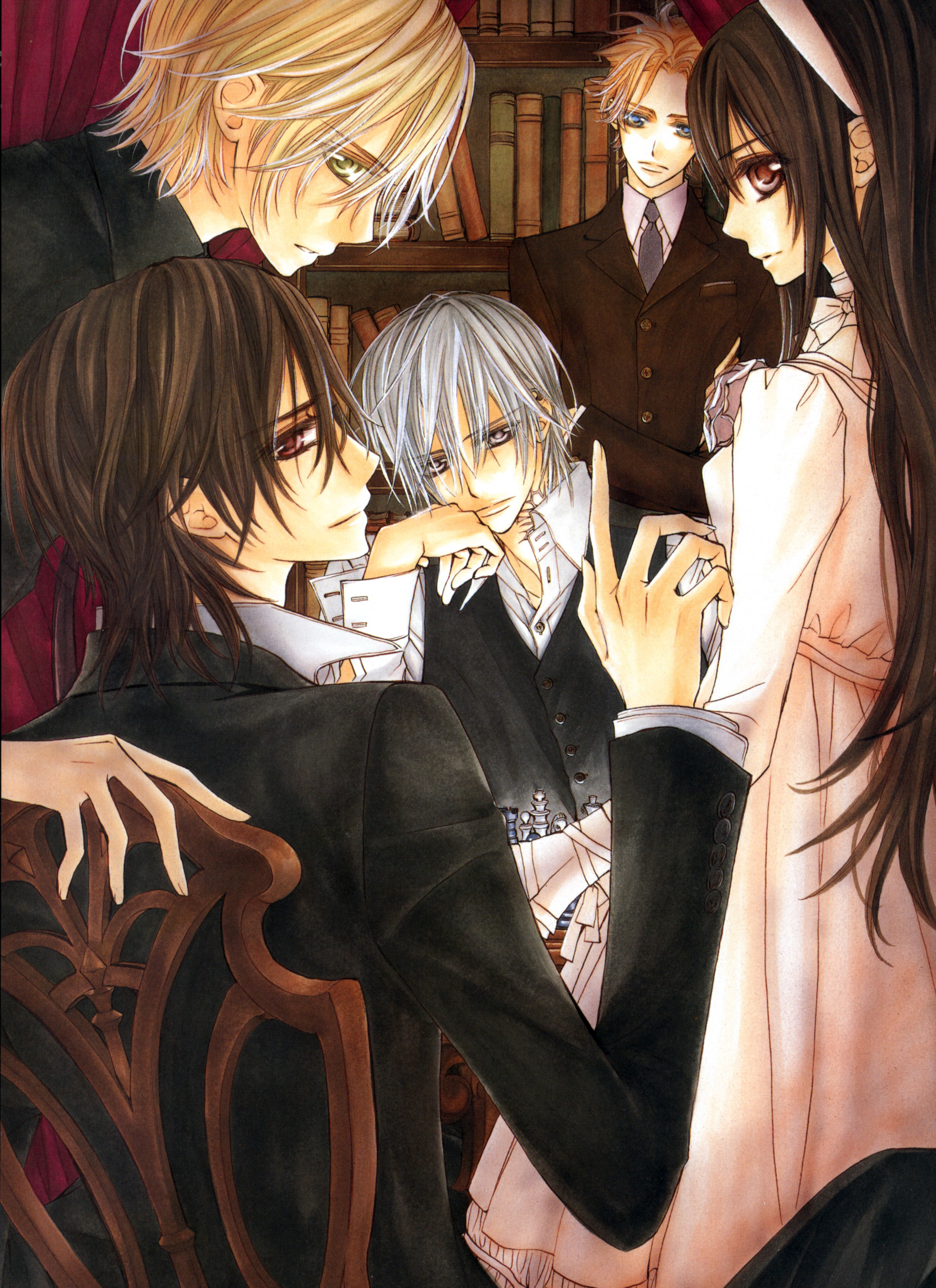 暗黑风吸血鬼动漫图片,吸血鬼骑士漫画手绘