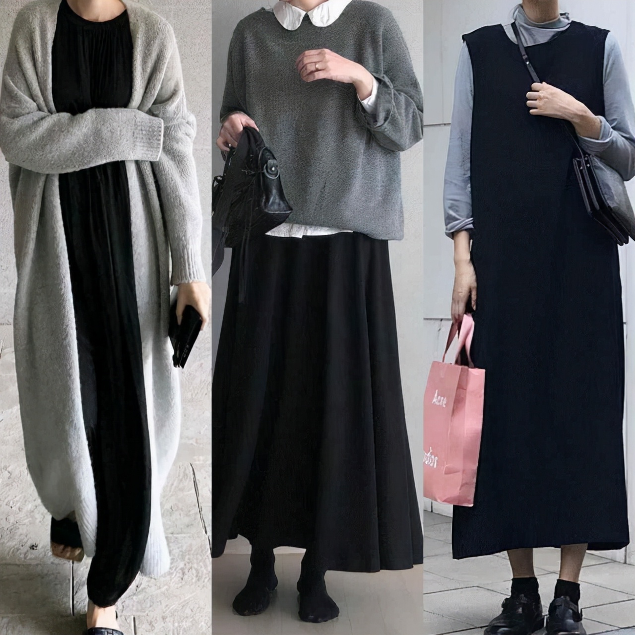 冬季黑色怎么穿出可爱感觉,如何穿黑色衣服显白