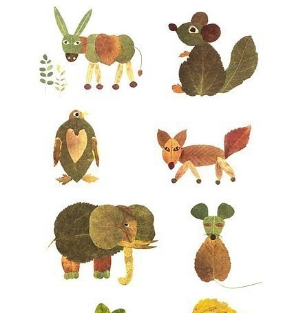 秋天最美的落叶手工,跟秋天有关的树叶手工超级简单