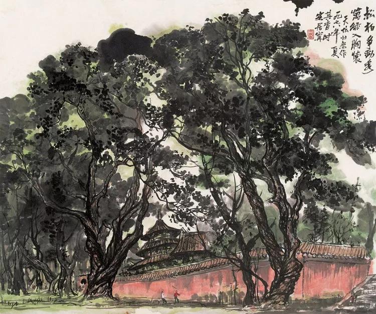 水墨画夜景欣赏,画夜景最好的中国画