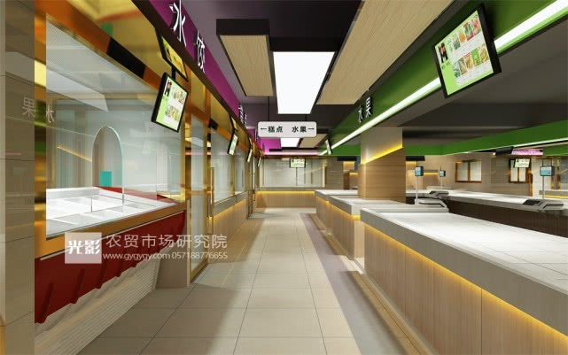 菜市场猪肉摊位设计,北京新型菜市场设计方案效果图