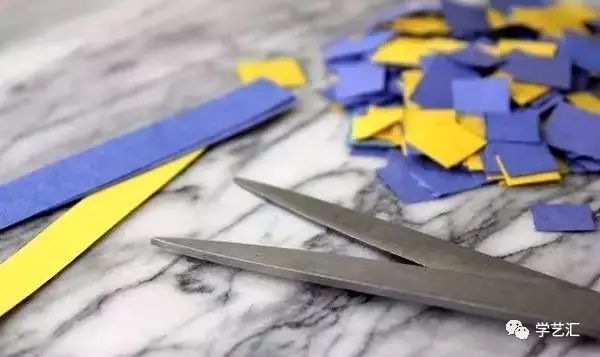 瓷砖拼贴马赛克效果图片大全,卡纸马赛克拼贴梵高向日葵画教程