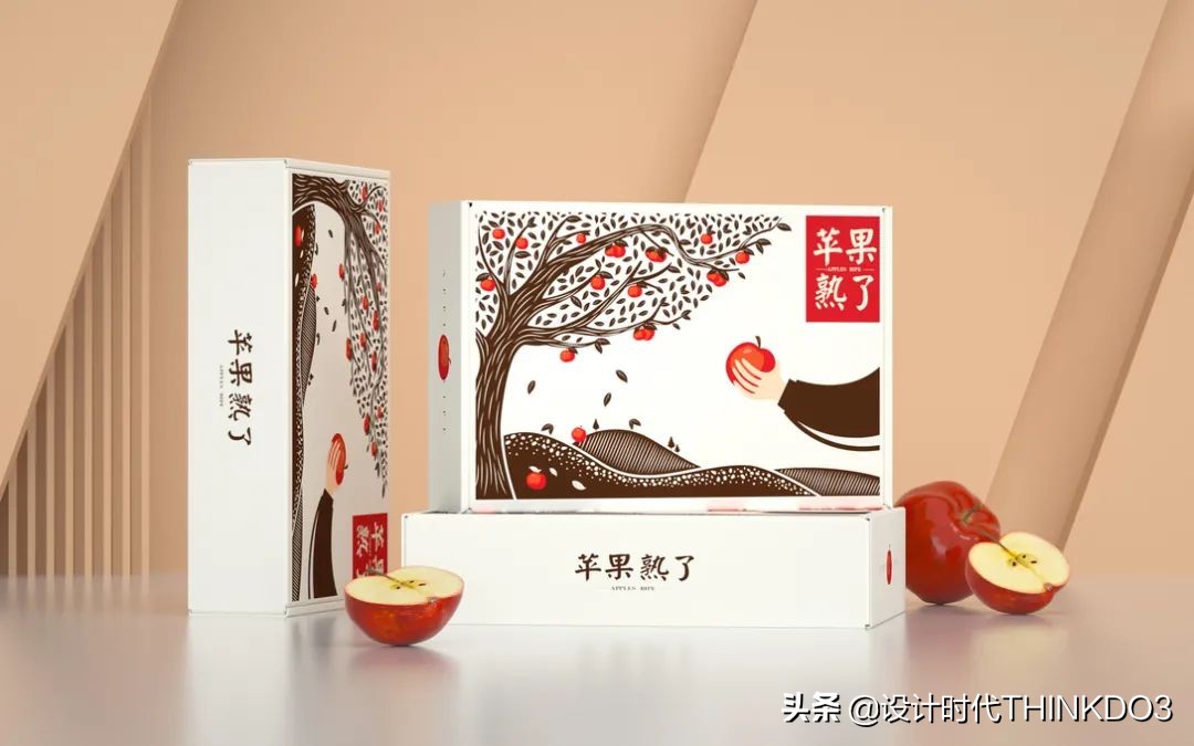 水果高端礼盒包装设计,高端水果礼盒包装设计