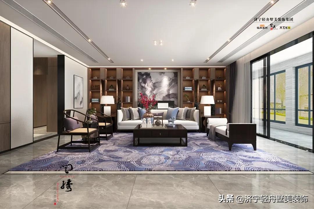 济宁森泰上院装修效果图,森泰上院268平方室内设计