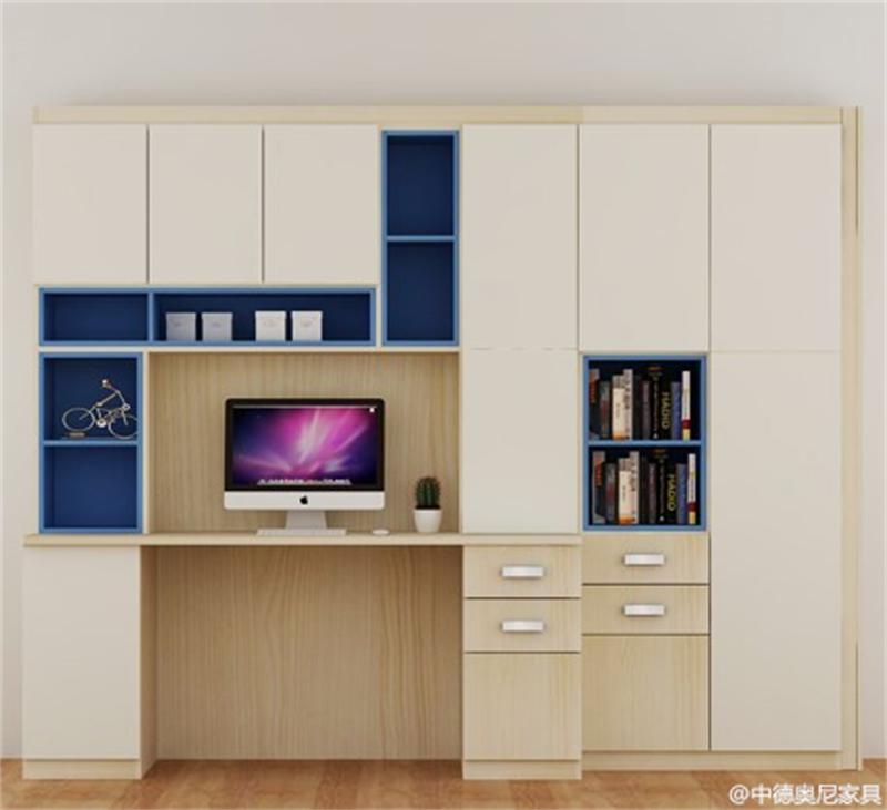 简单实用组合书柜书桌,书柜简单漂亮