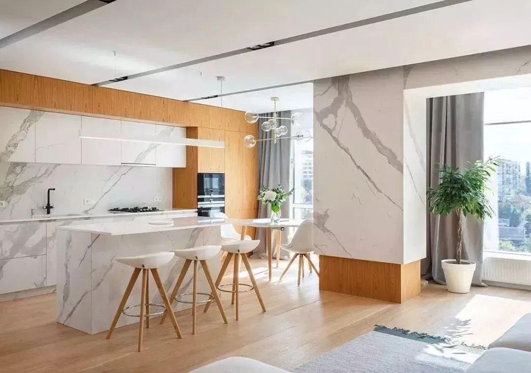 简餐餐厅厨房设计布局,餐厨一体的厨房设计