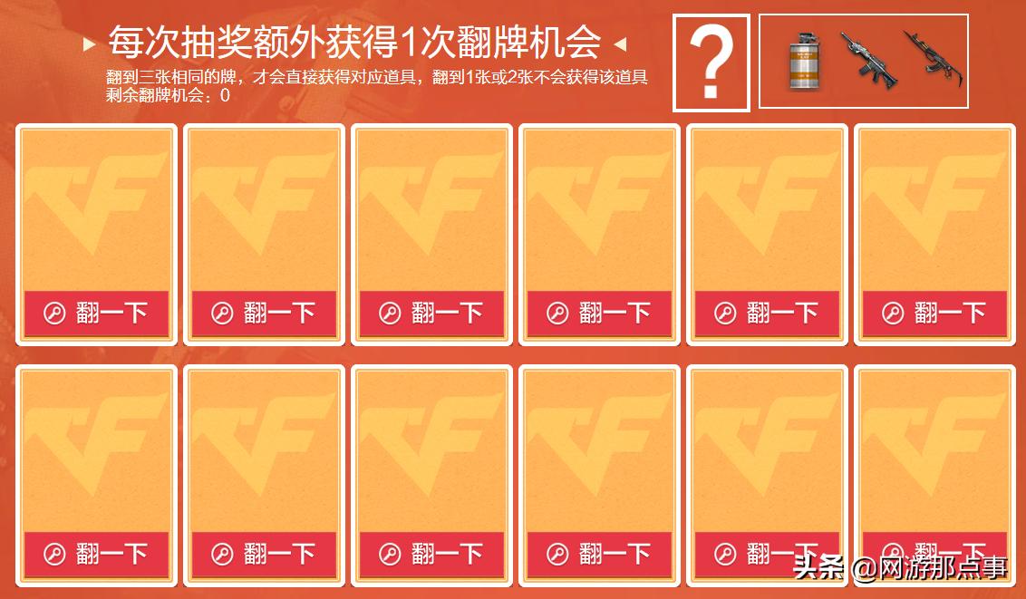 穿越火线新活动幸运翻牌,穿越火线烈火超级翻牌攻略