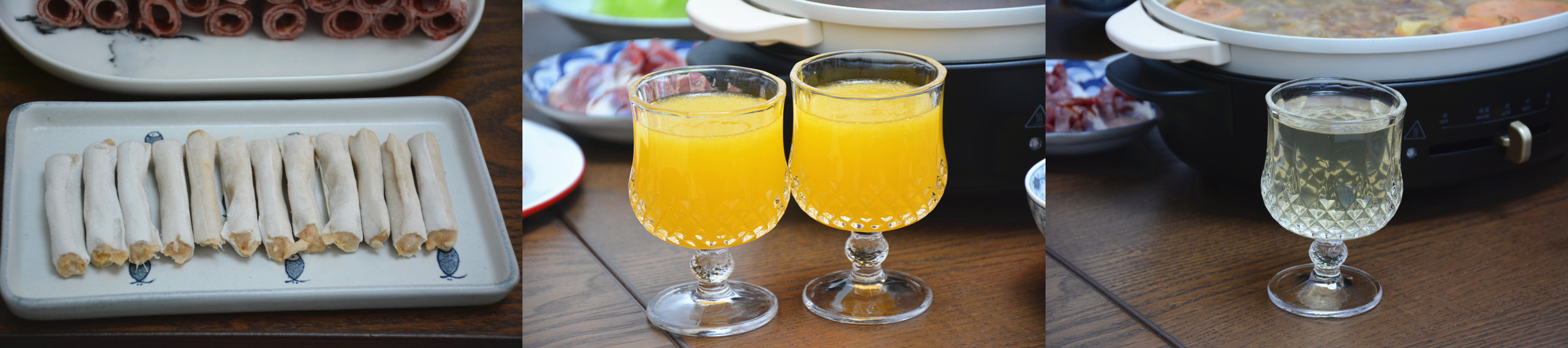 花了100多买了食材,回家煮火锅,两个吃了两顿,划算又好吃