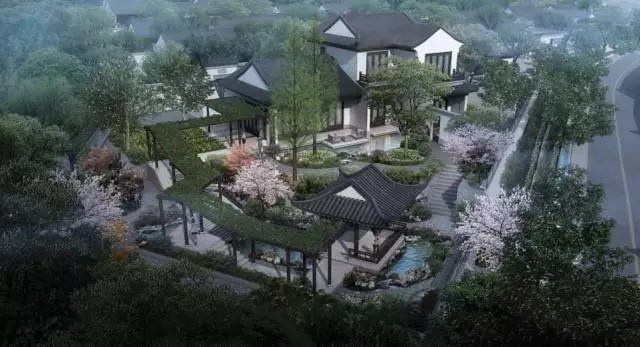 安吉天使小镇220平苏式园林别墅,安吉天使小镇映月谷平面图