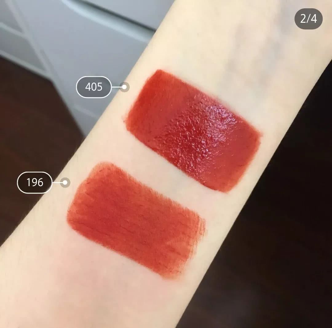 兰蔻196和阿玛尼405口红像吗,兰蔻196和阿玛尼405口红一样吗