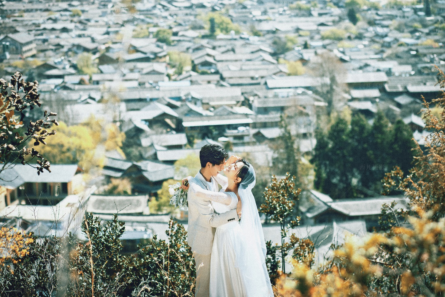 不同体型选婚纱的技巧和方法,肤色婚纱和发黄婚纱