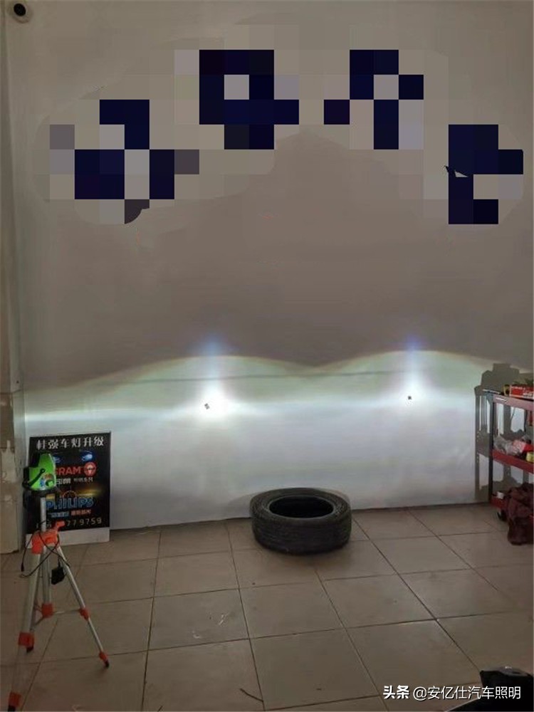 飞度改装前大灯位置稍差,飞度改装透镜大灯