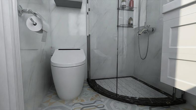 2021卫生间干湿分离装修效果图,两个卫生间挨着都要做干湿分离