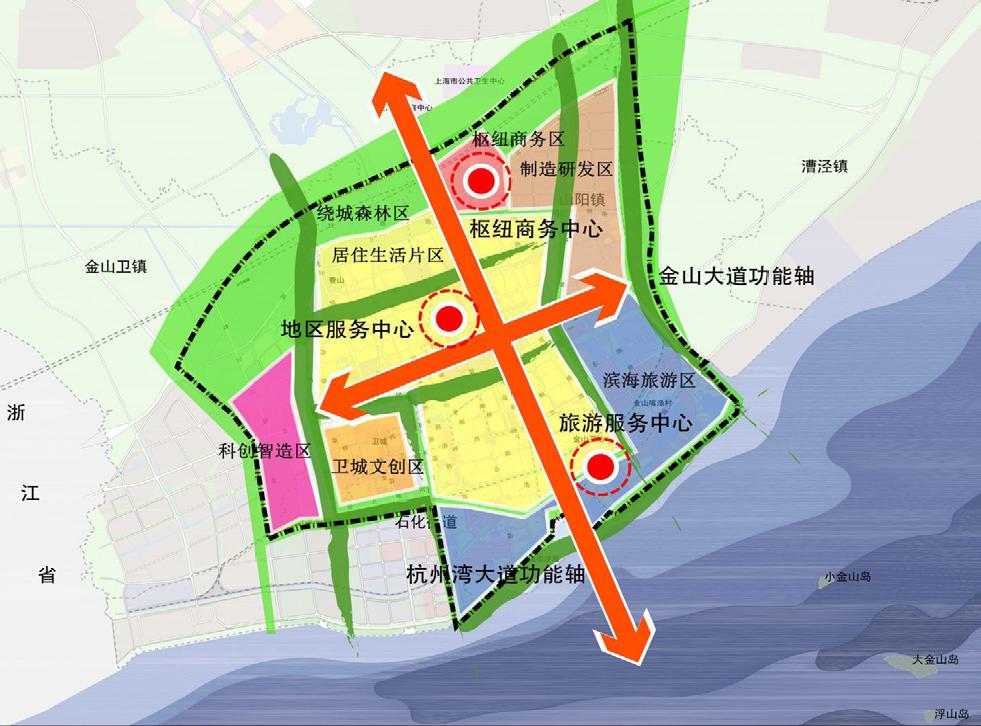 金山新城四大片区怎么样,金山新城发展